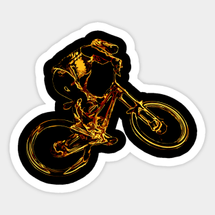 downhill moutain bike Sticker